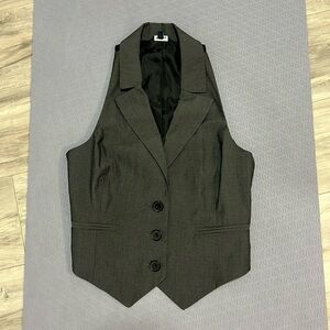 Reitmans | Charcoal Grey Women’s Waistcoat Vest